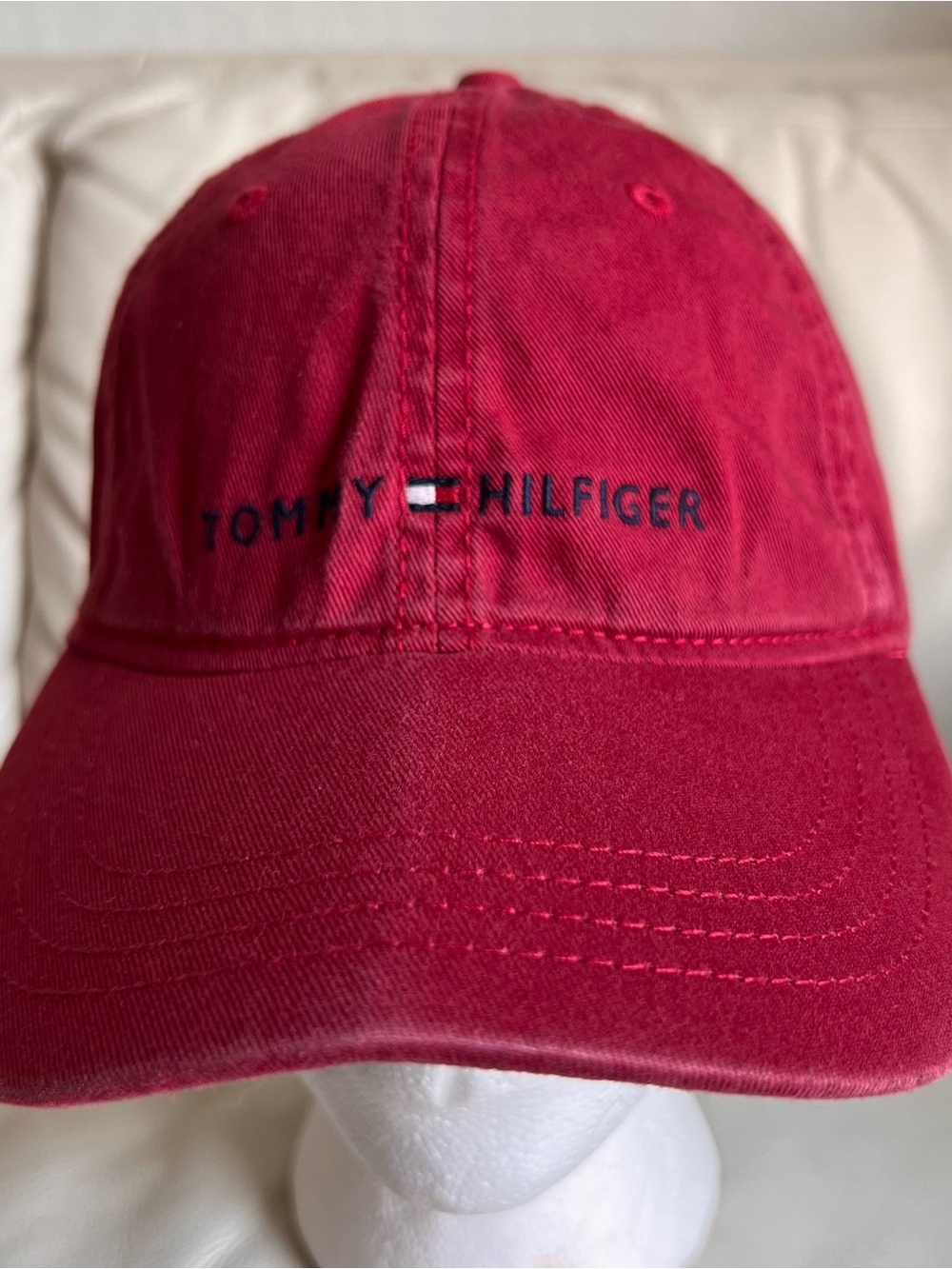Tommy Hilfiger Deep Red Logo Baseball Cap